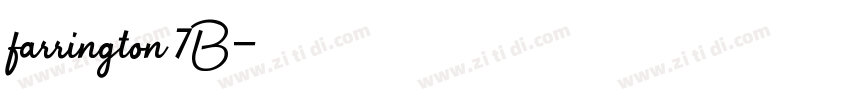 farrington 7B字体转换